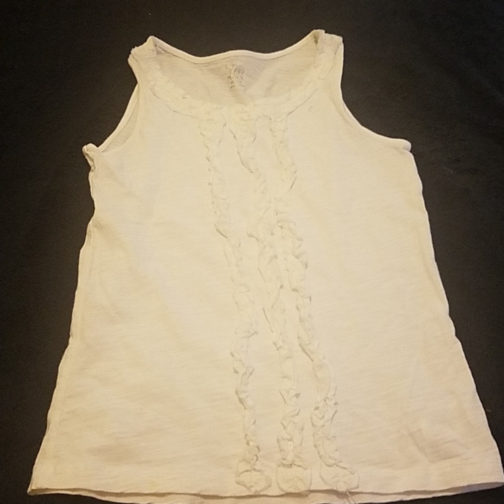 Girls sleeveless white tops lot